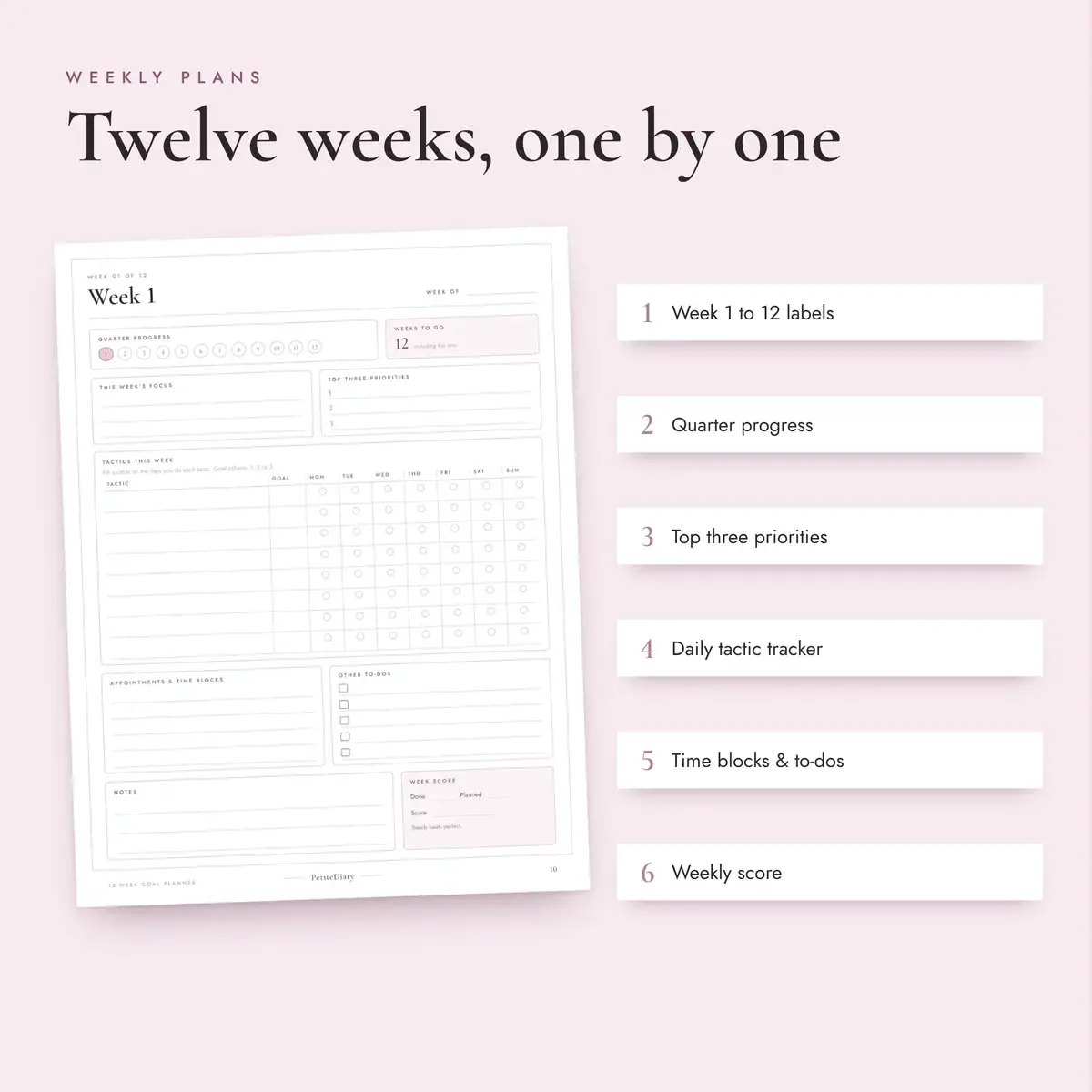 12 Week Planner, image 3