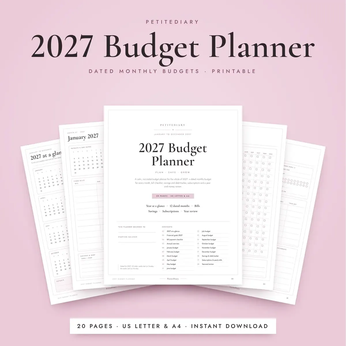 2027 Budget Planner