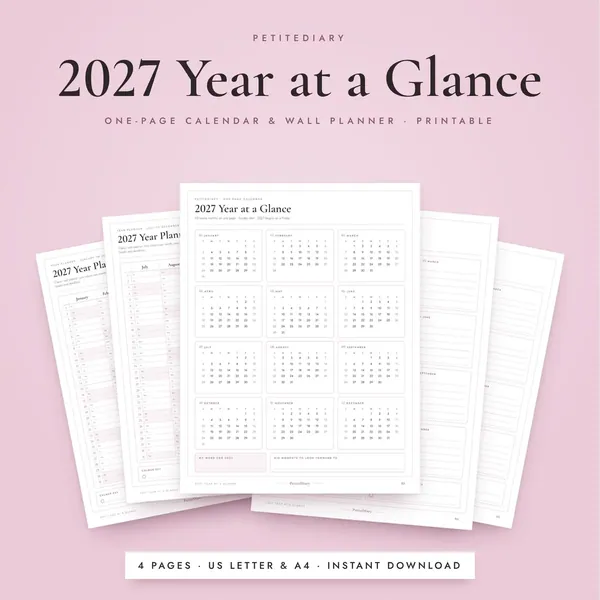 2027 Calendar One Page