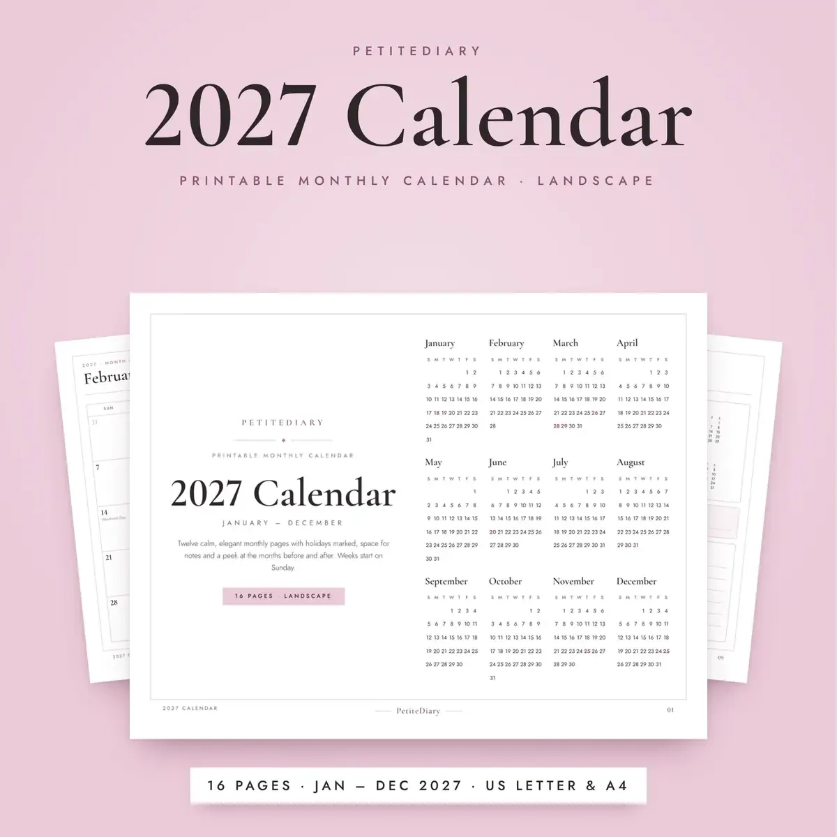 2027 Calendar