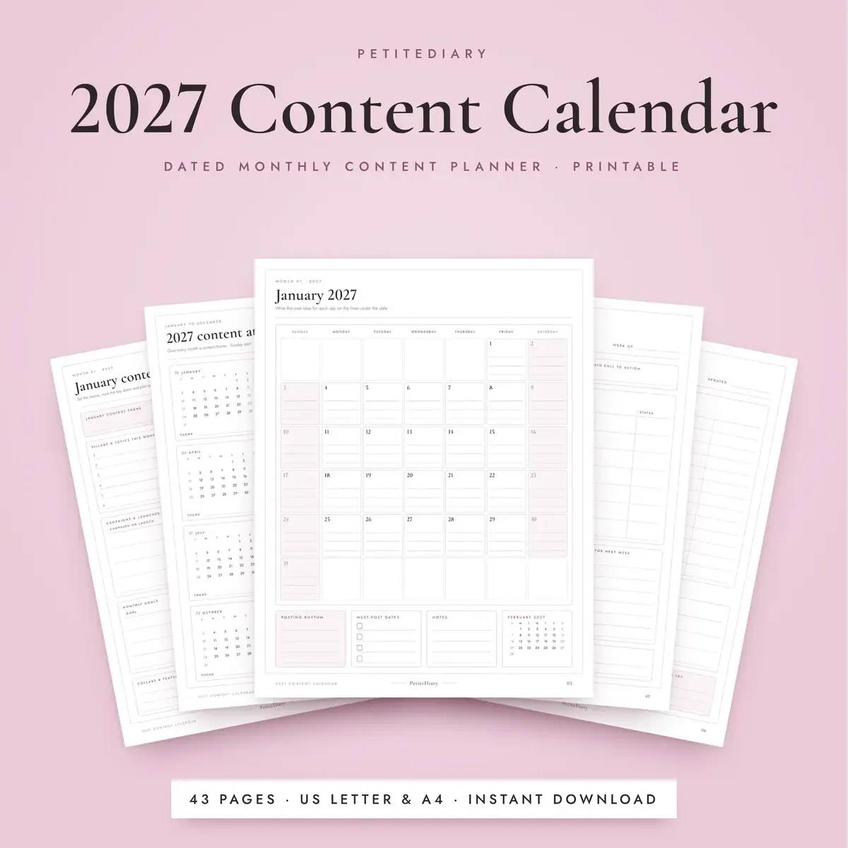 2027 Content Calendar