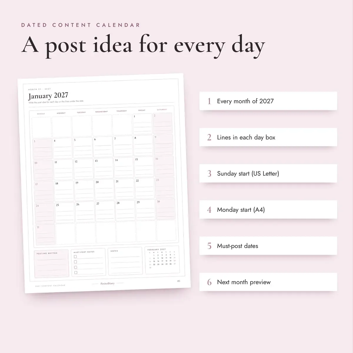 2027 Content Calendar, image 3