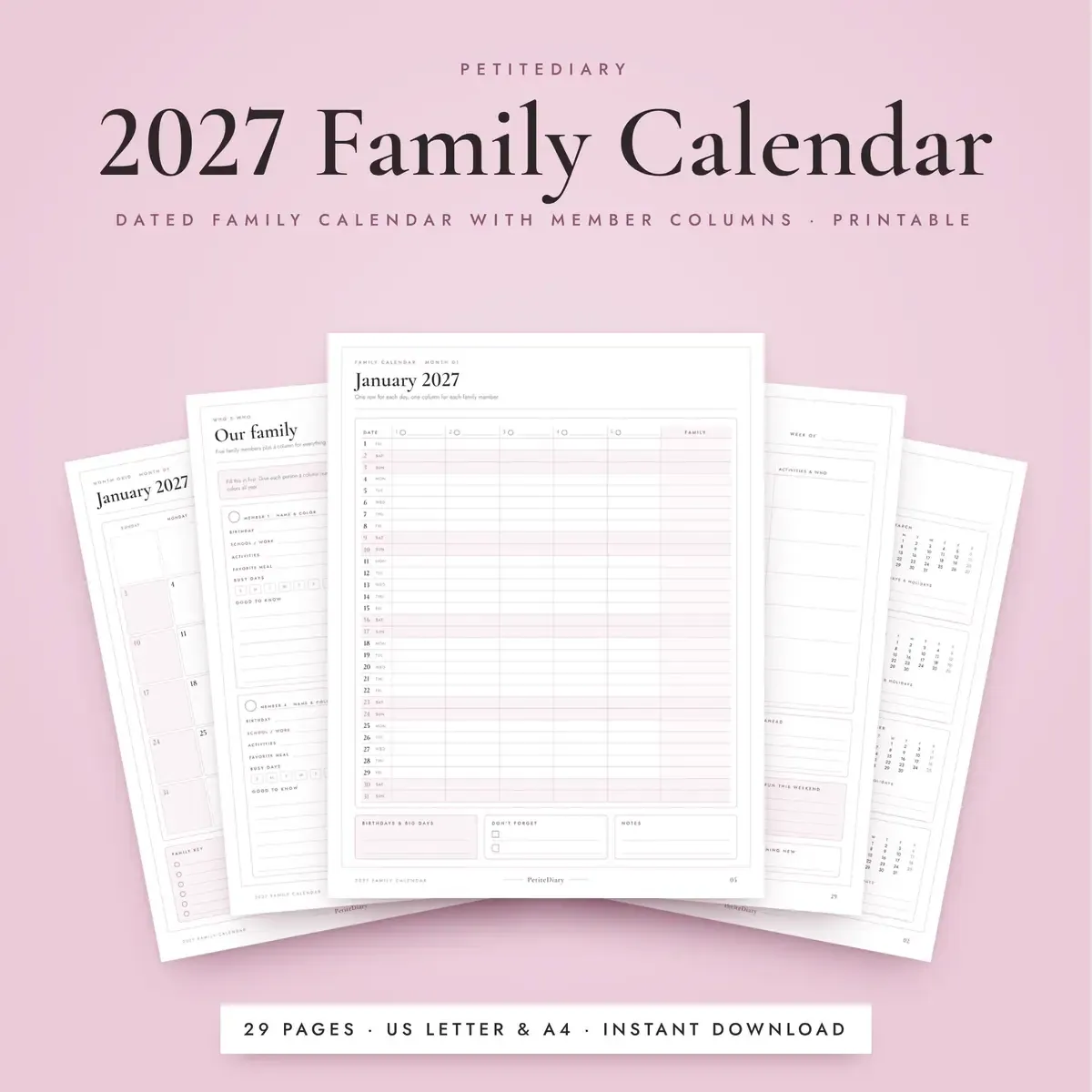 2027 Family Calendar