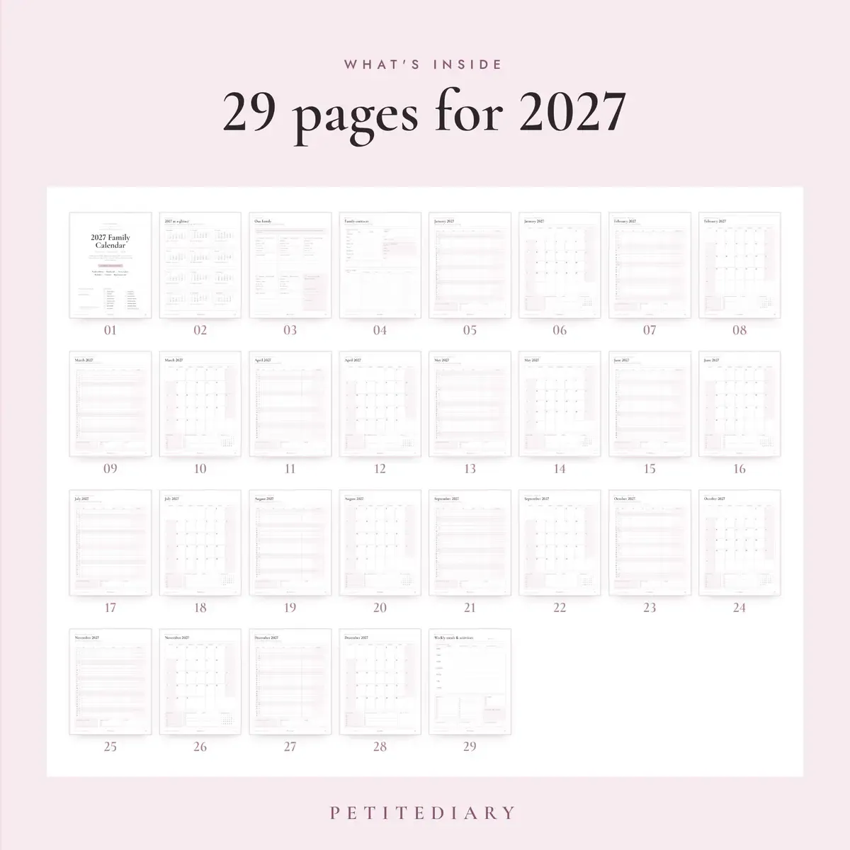 2027 Family Calendar, image 2