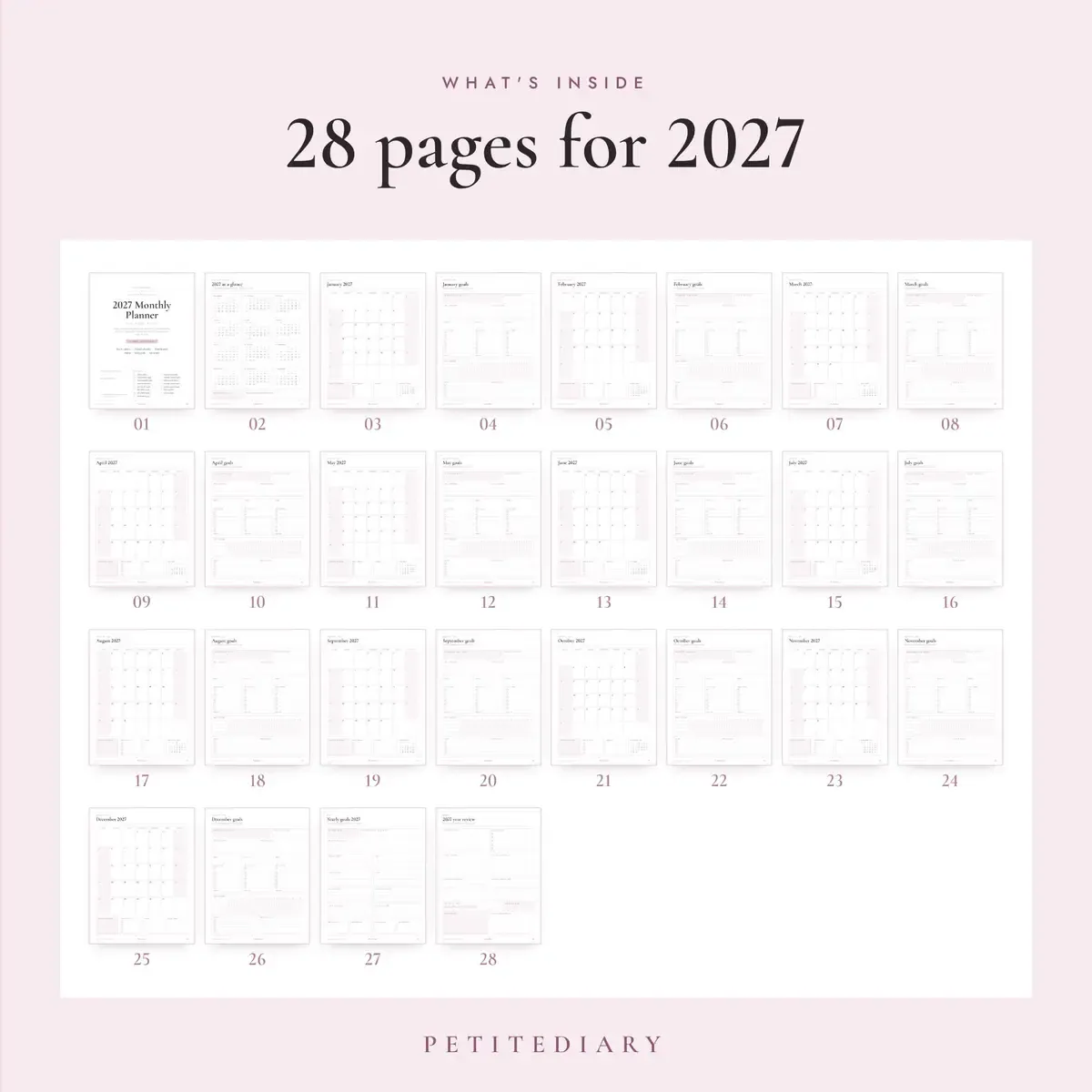 2027 Monthly Planner, image 2