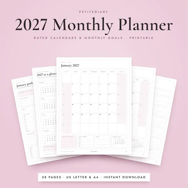 2027 Monthly Planner