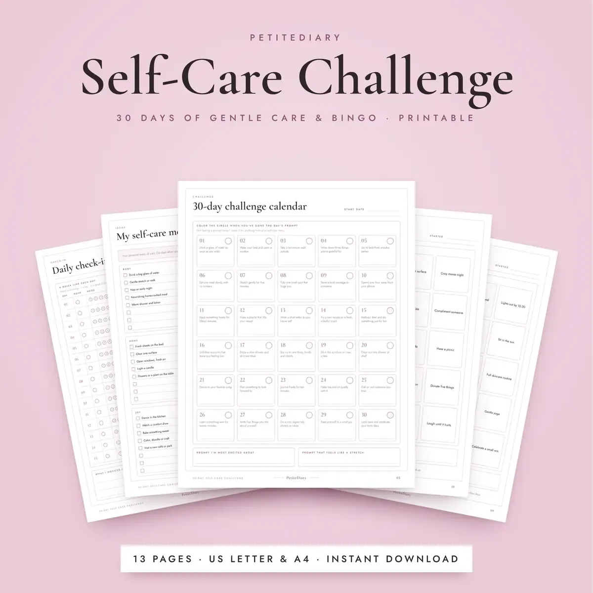 30 Day Self Care Challenge