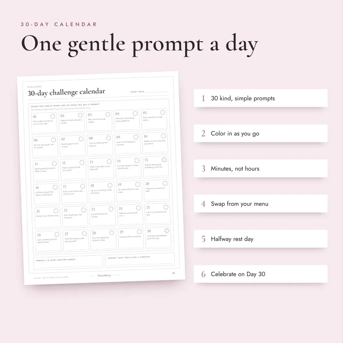 30 Day Self Care Challenge, image 3