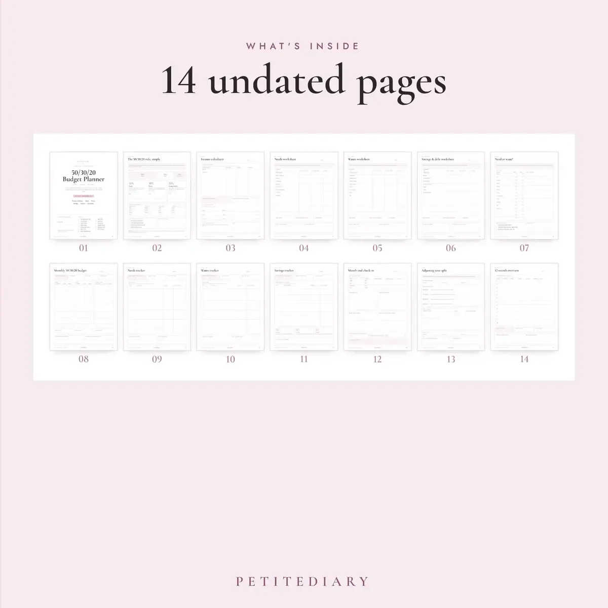 50/30/20 Budget Planner, image 2