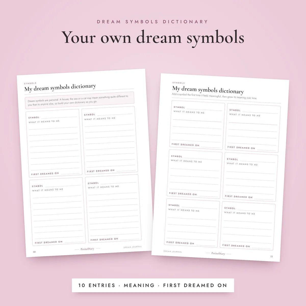 Dream Journal A5 & Half Letter Inserts, image 4