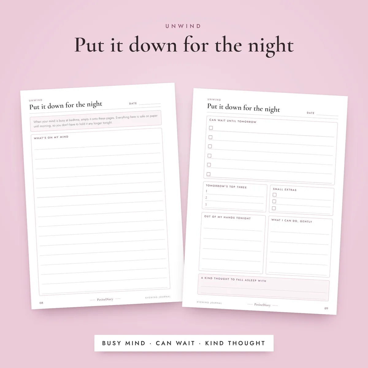 Evening Reflection Journal A5 & Half Letter Inserts, image 4