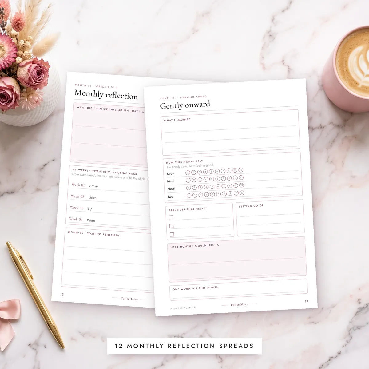 Mindful Planner A5 & Half Letter Inserts, image 5
