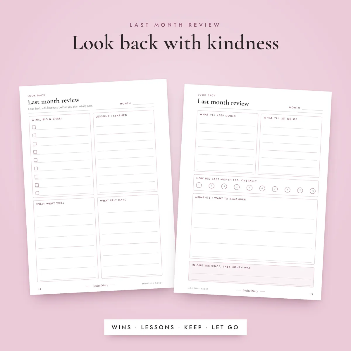 Monthly Reset Planner A5 & Half Letter Inserts, image 4