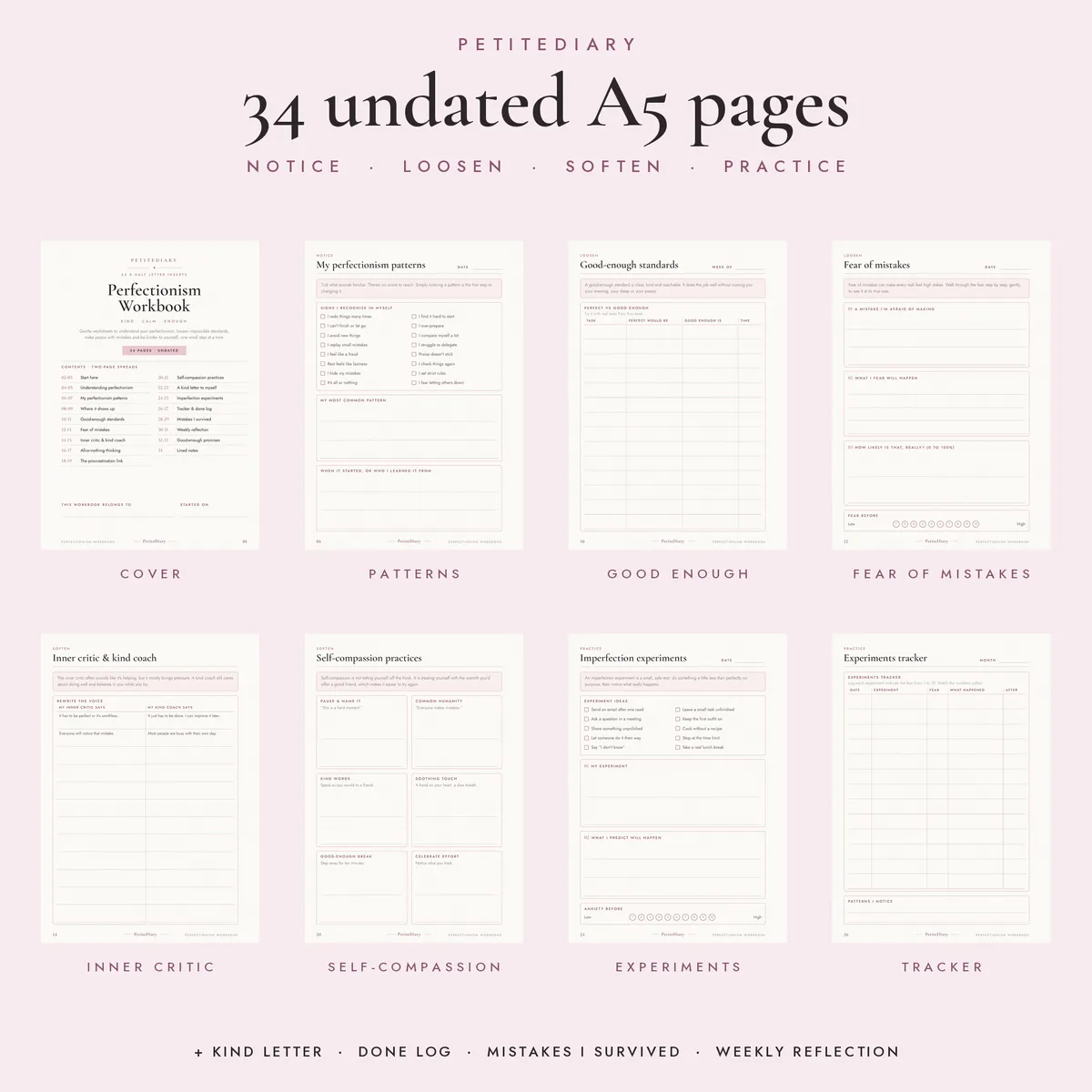 A5 Perfectionism Workbook, image 2