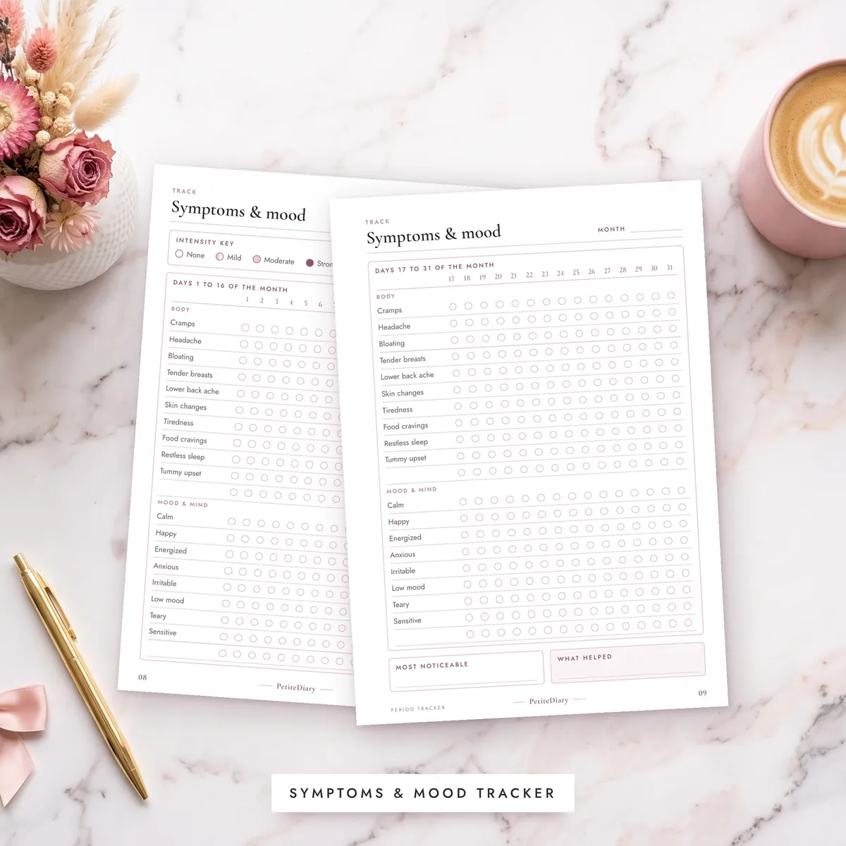 Period Tracker A5 & Half Letter Inserts, image 5
