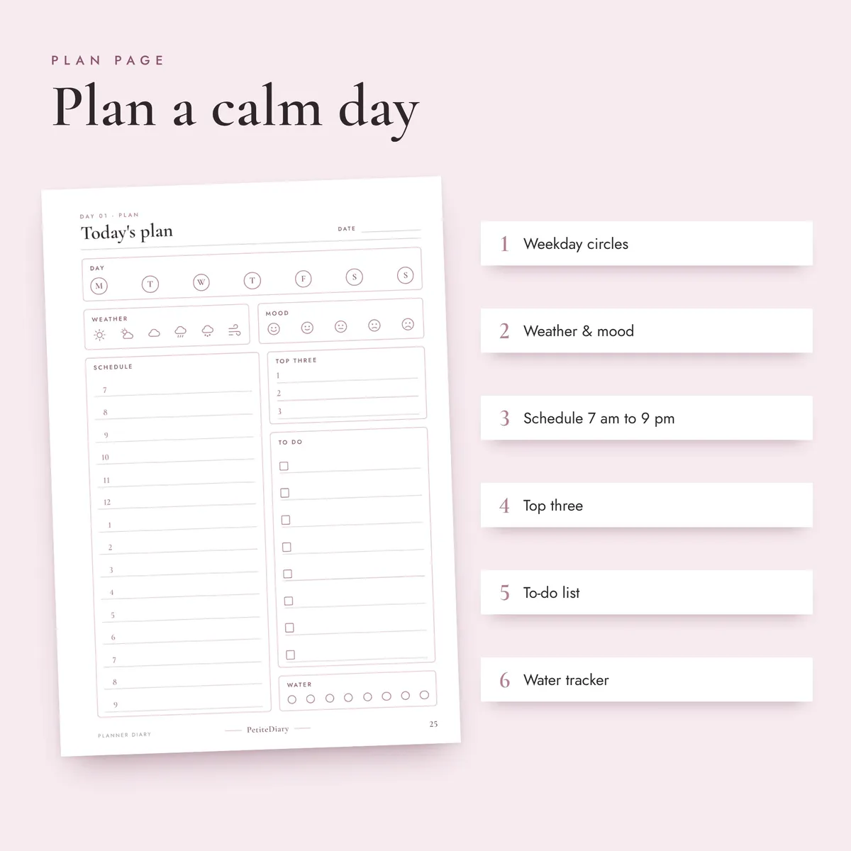 Planner Diary A5 & Half Letter Inserts, image 3
