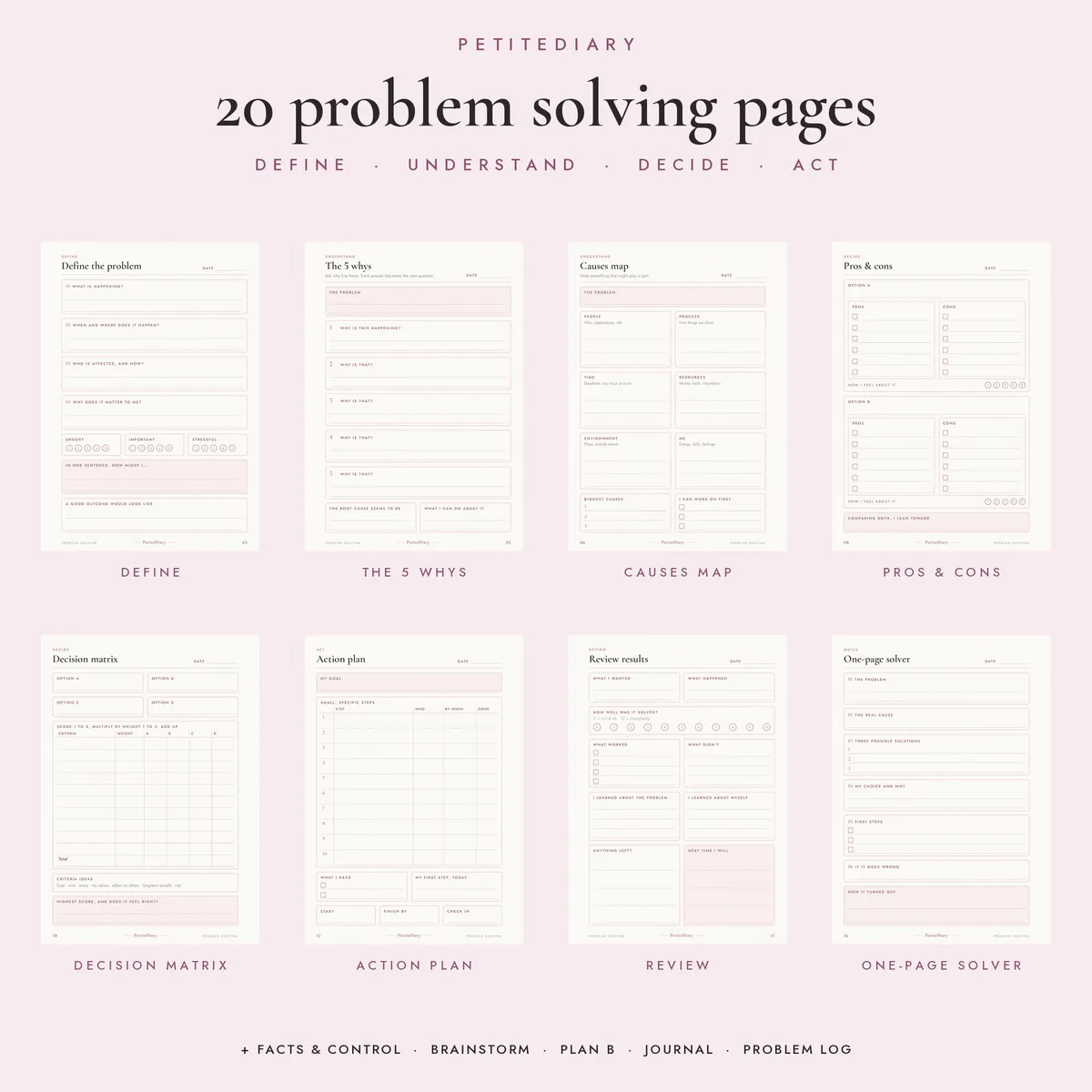 A5 Problem Solving Worksheets, image 2