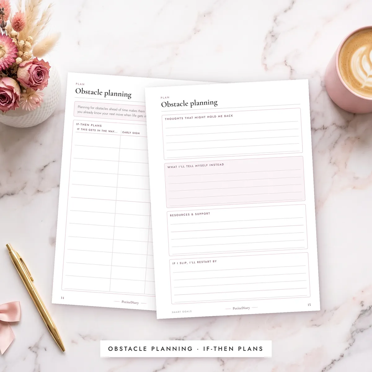 SMART Goals Planner A5 & Half Letter Inserts, image 5