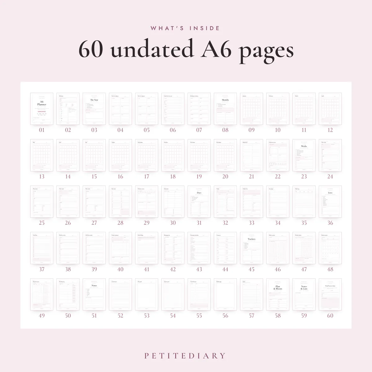 A6 Planner Inserts, image 2
