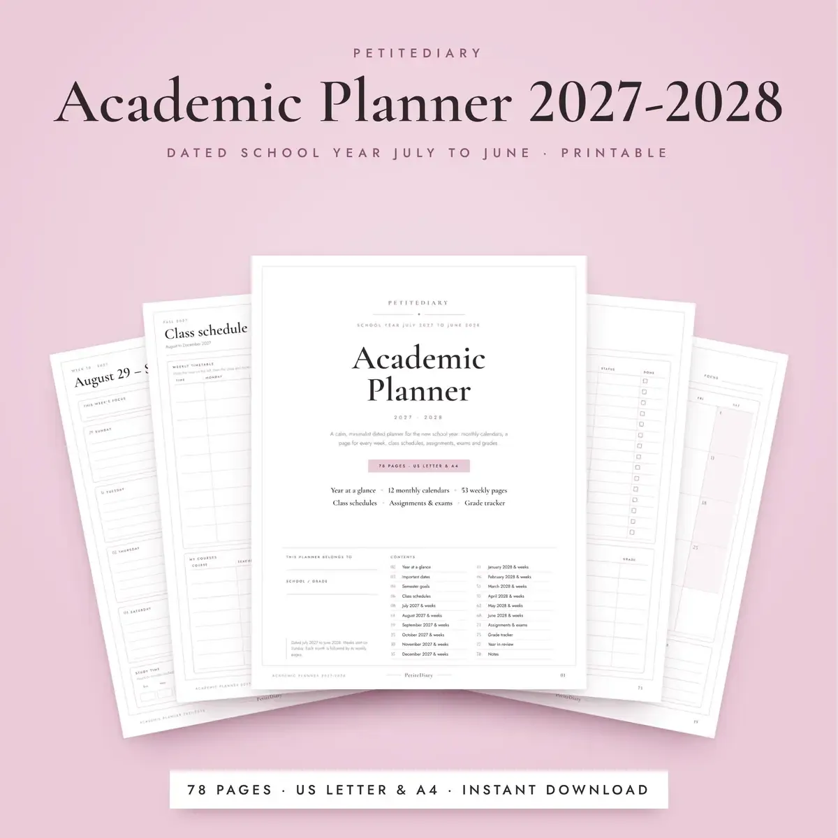 Academic Planner 2027-2028