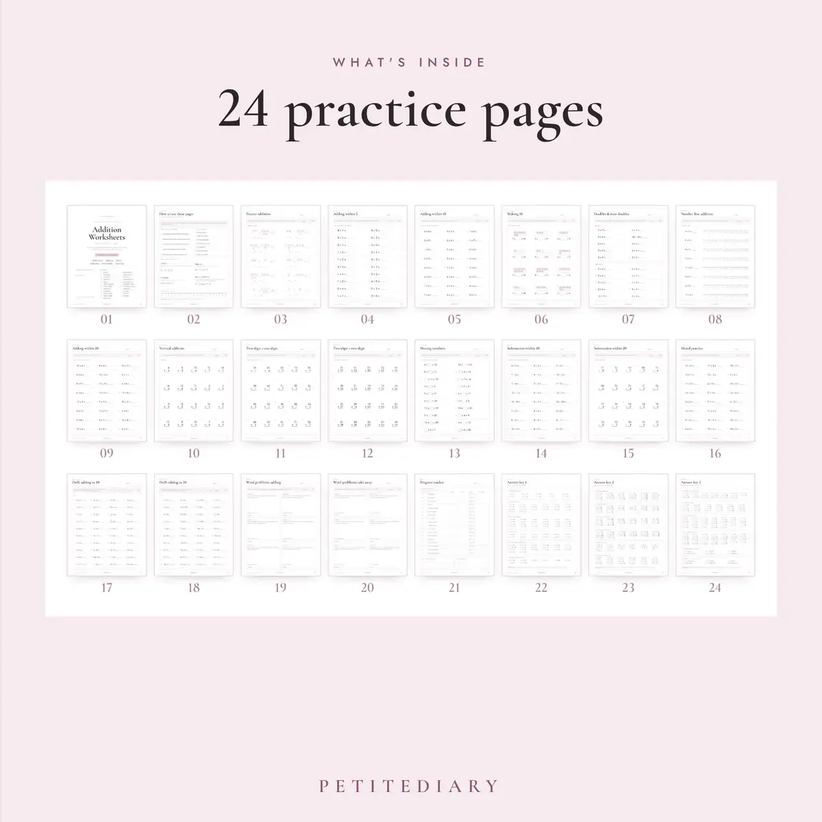 Addition Worksheets, image 2