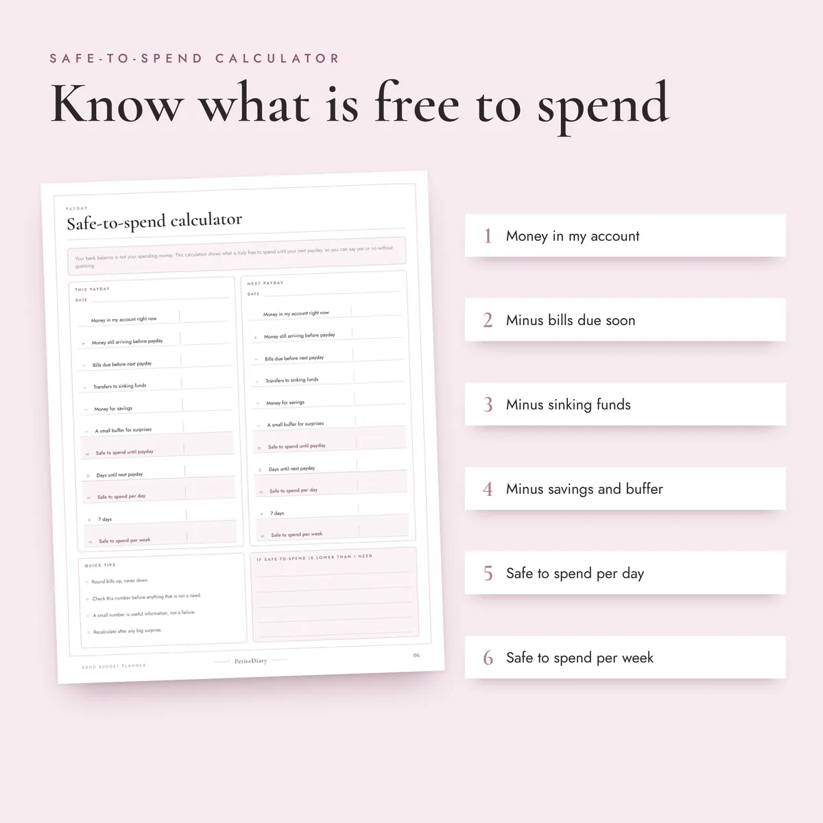 ADHD Budget Planner, image 3