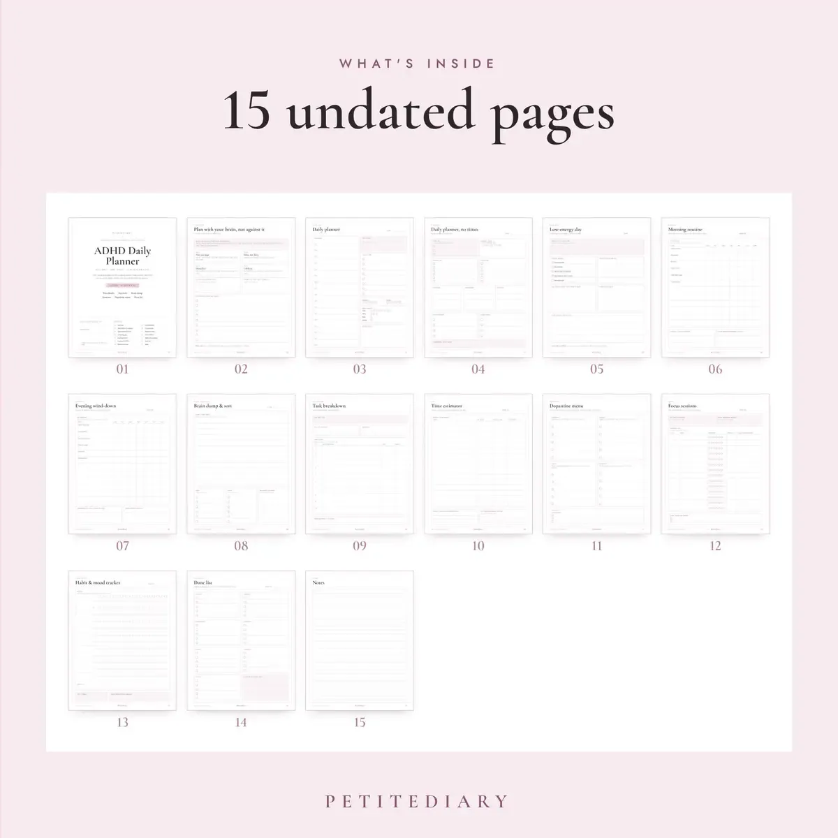 ADHD Daily Planner for Adults, image 2
