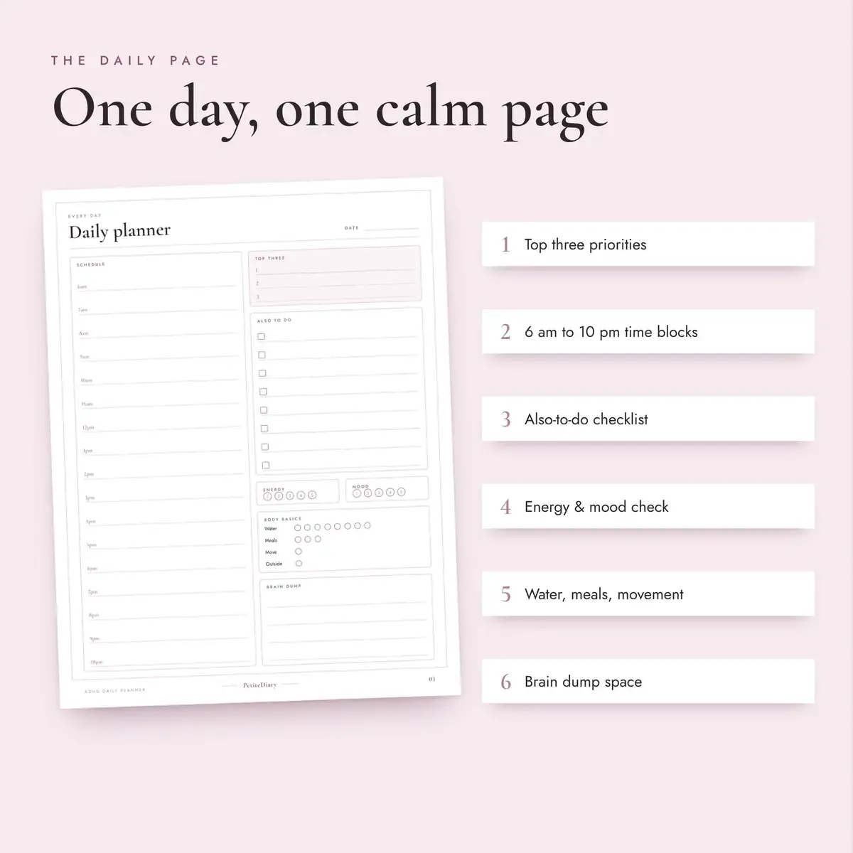 ADHD Daily Planner for Adults, image 3