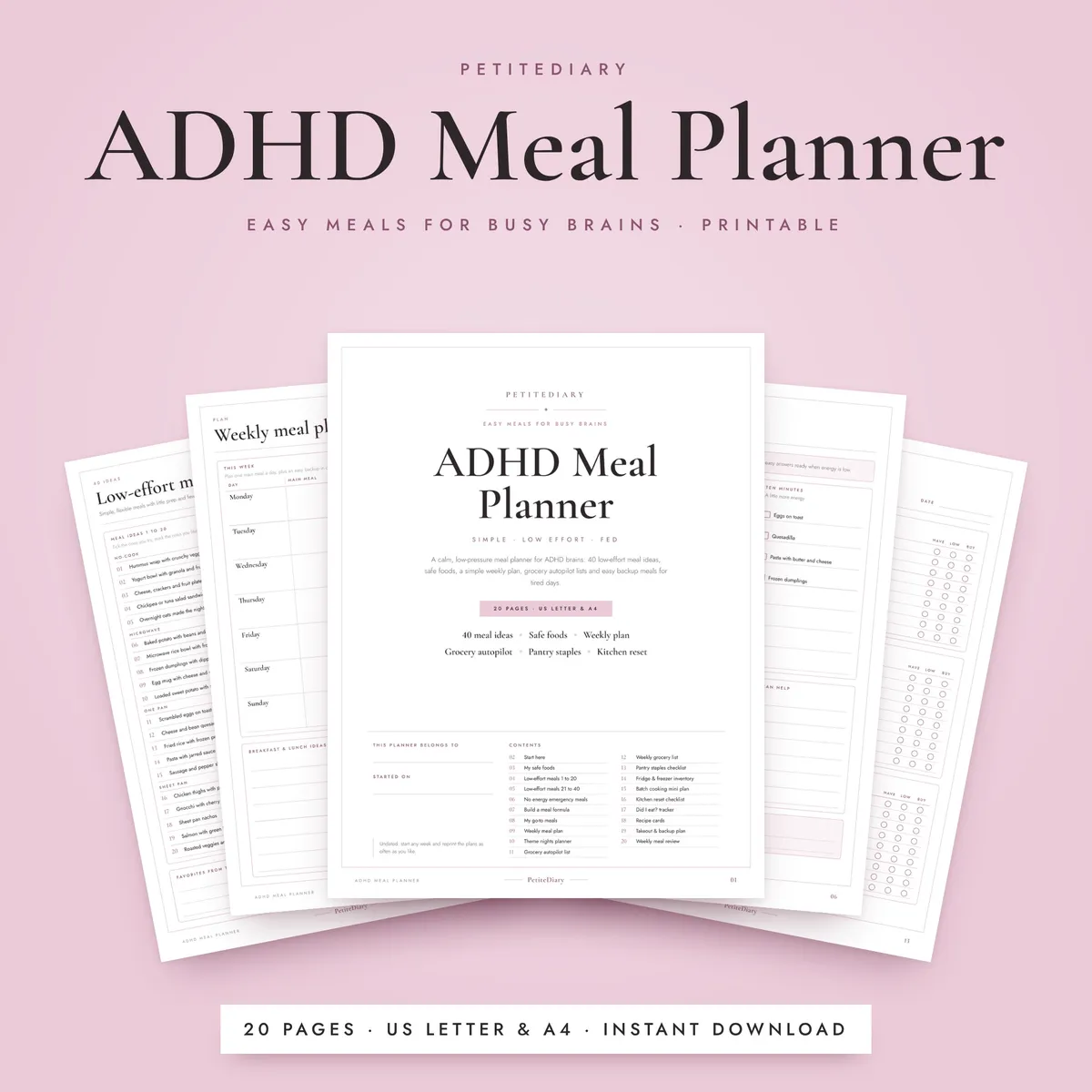 ADHD Meal Planner