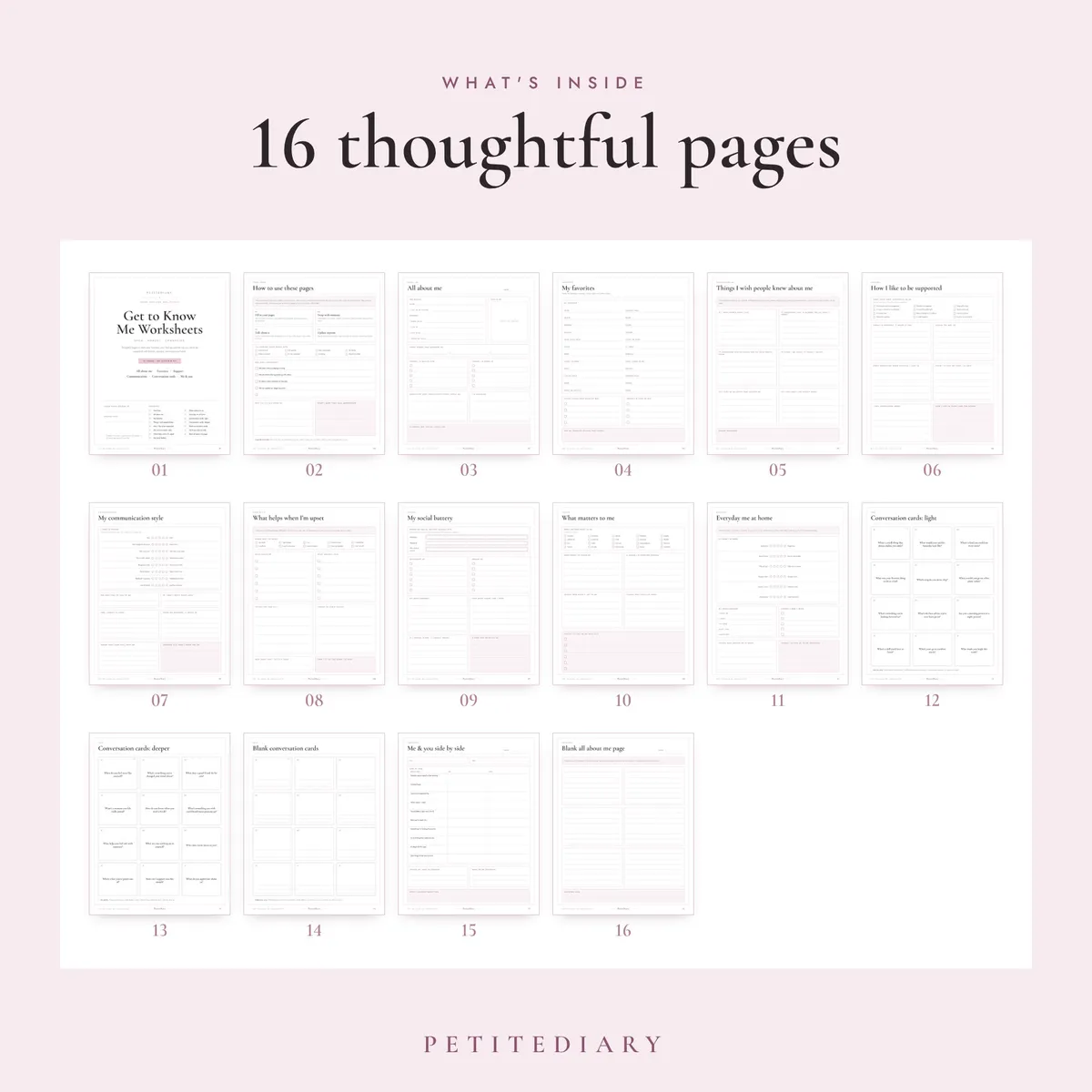 All About Me Worksheet for Adults & Teens, image 2