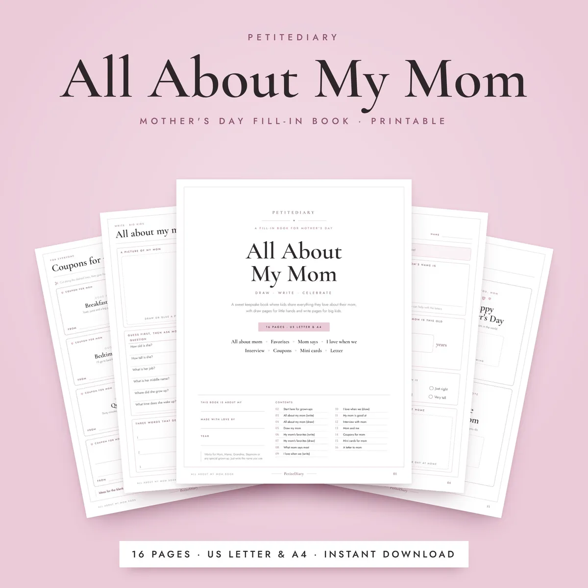 All About My Mom for Kids