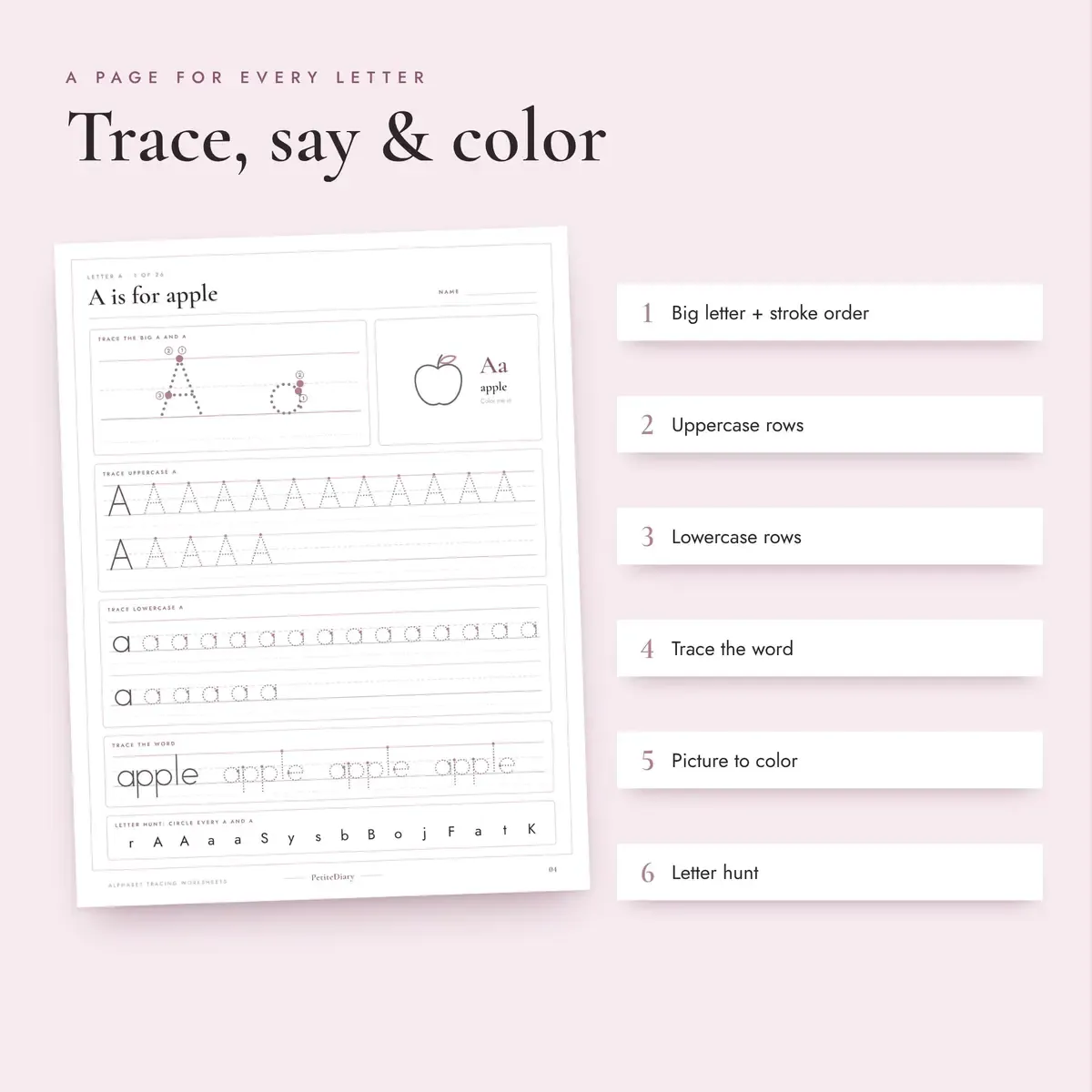 Alphabet Tracing Worksheets, image 3