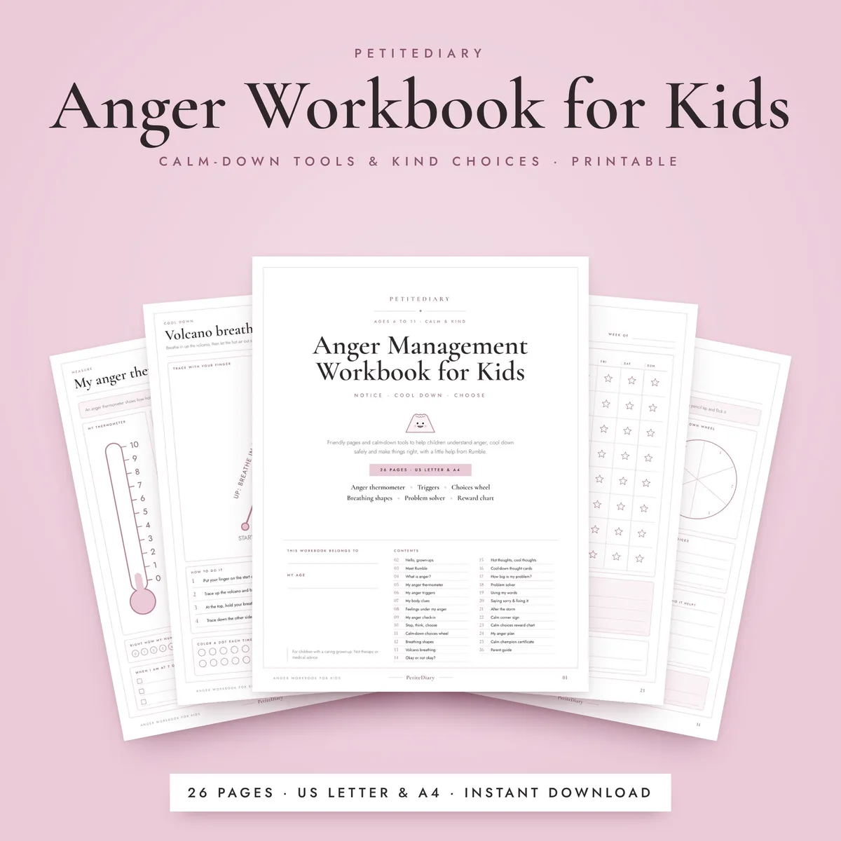 Anger Management for Kids Workbook