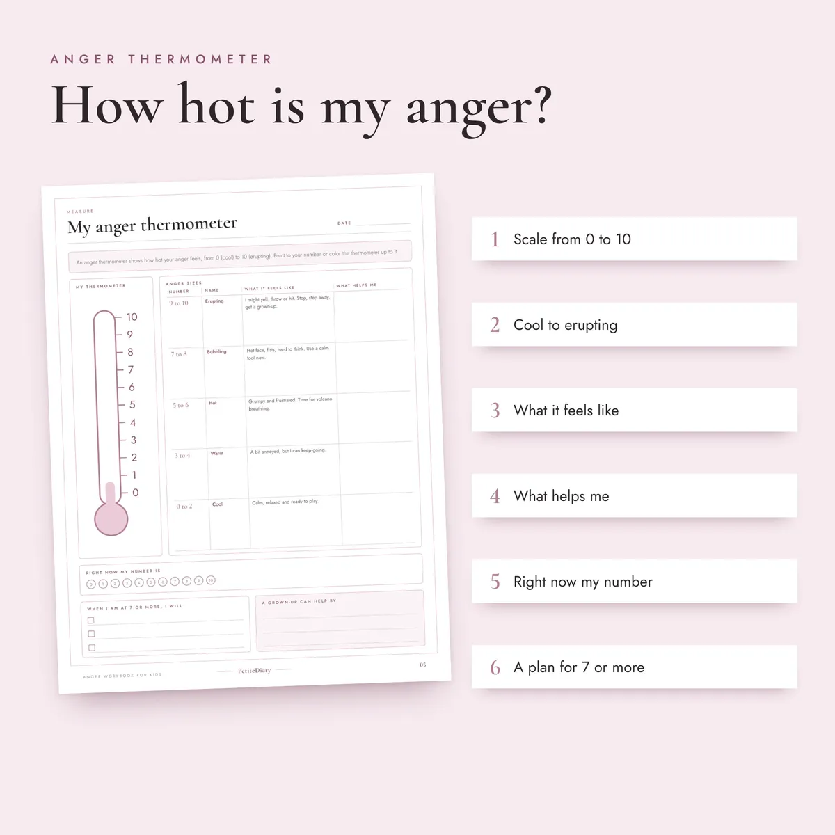 Anger Management for Kids Workbook, image 3
