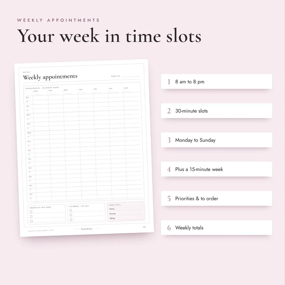 Appointment Book for Salons, image 3