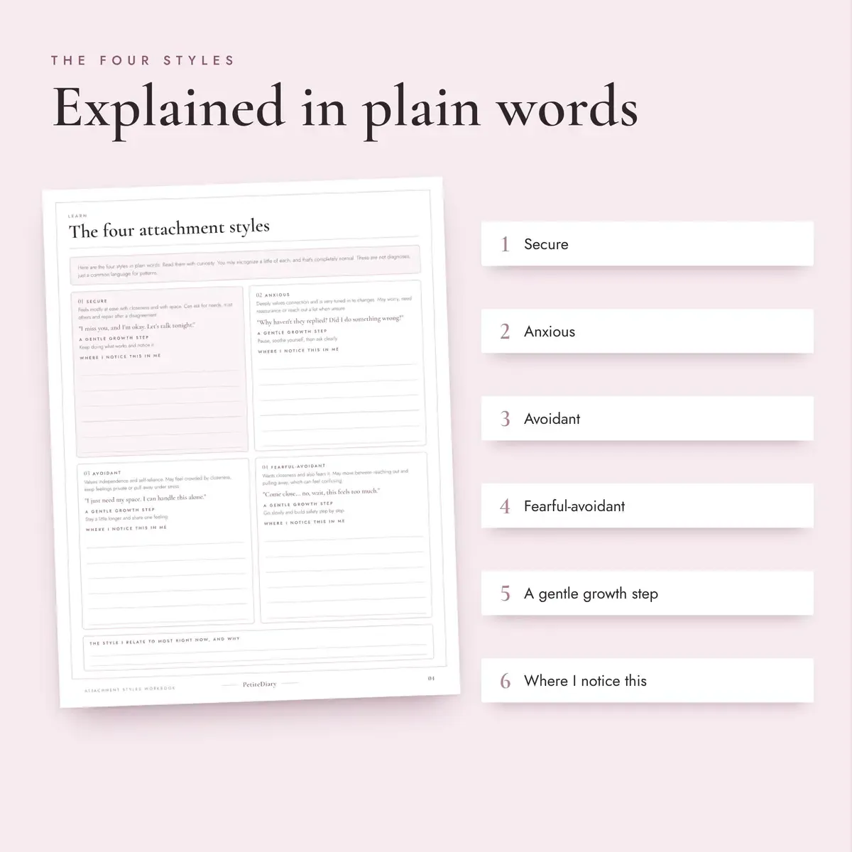 Attachment Style Workbook, image 3