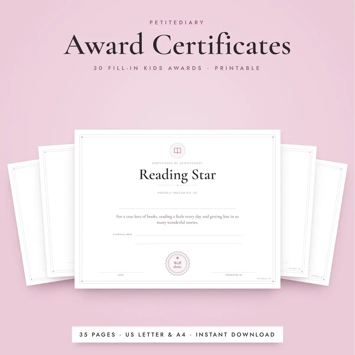 Award Certificate for Kids