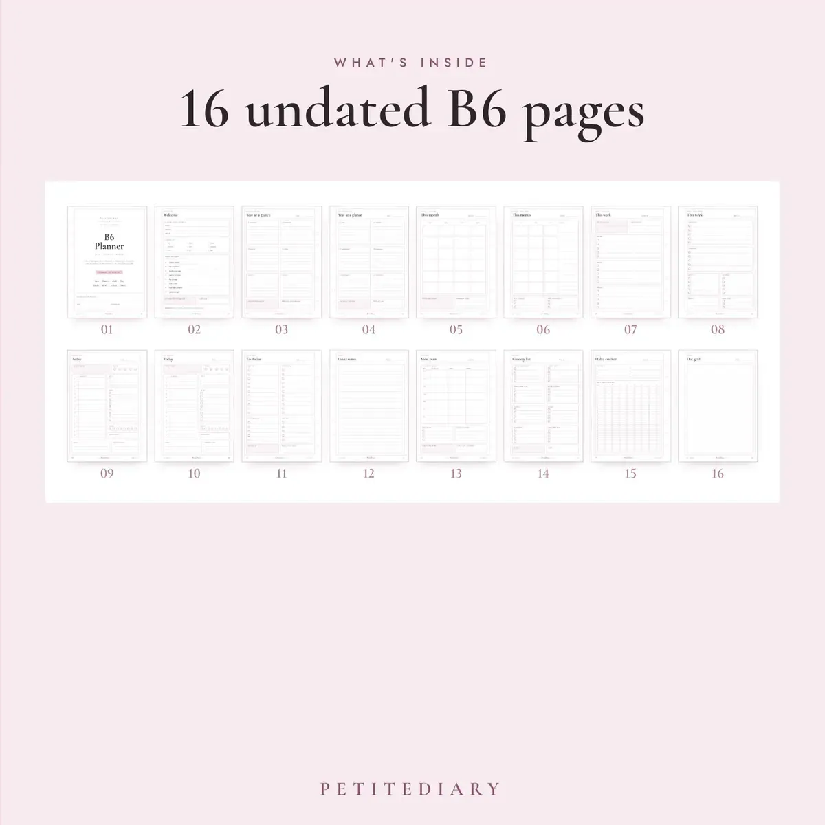 B6 Planner Inserts, image 2
