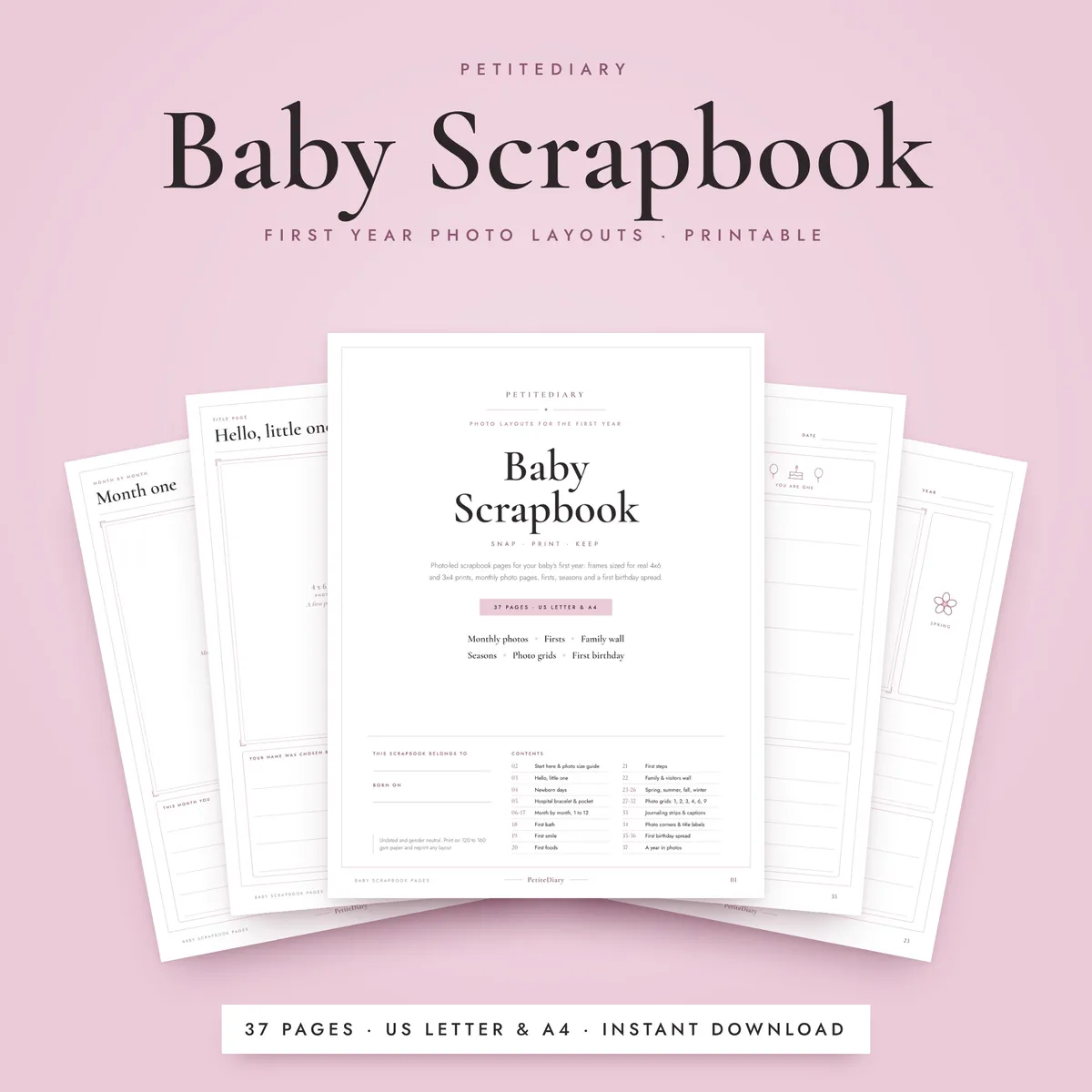 Baby Scrapbook Pages