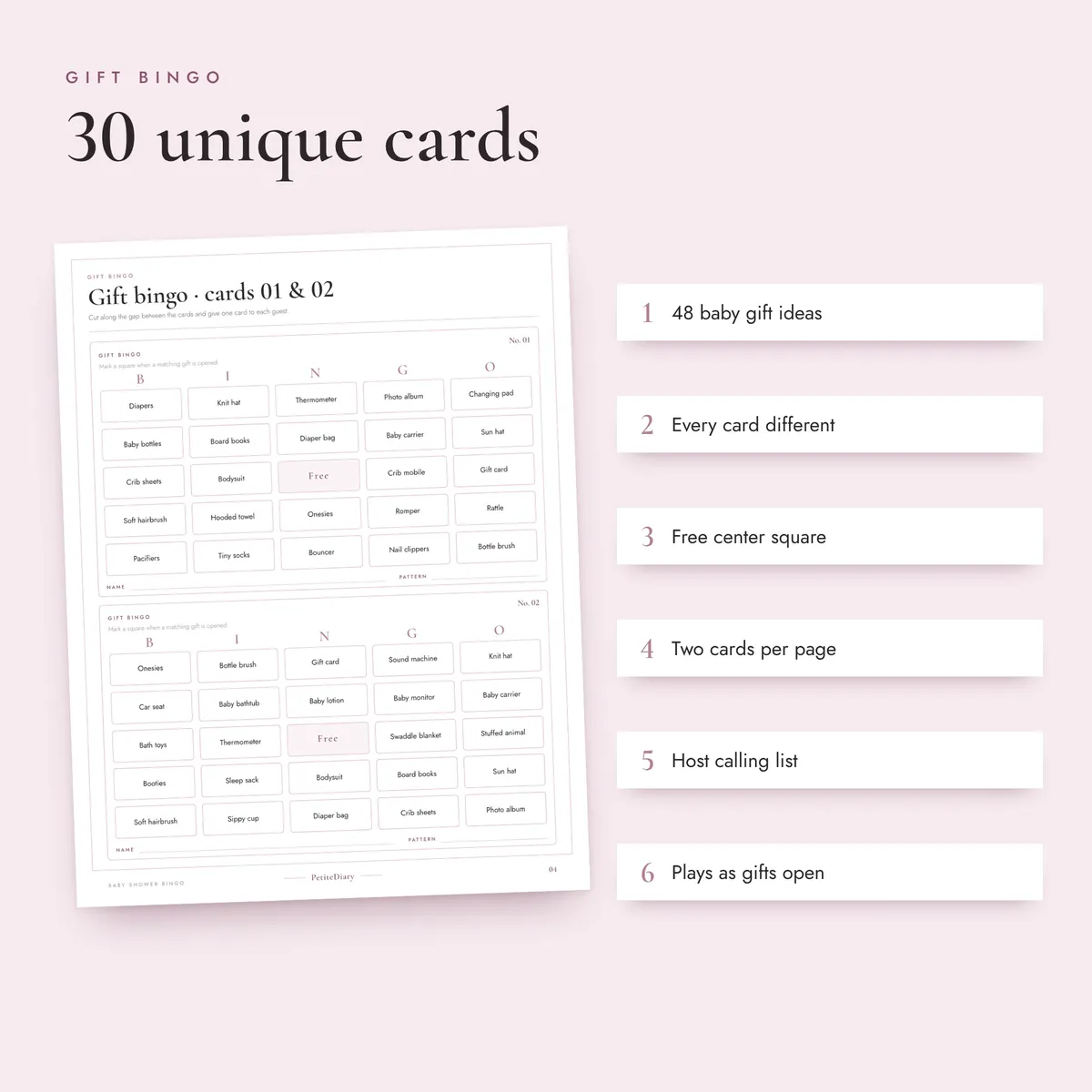 Baby Shower Bingo, image 3