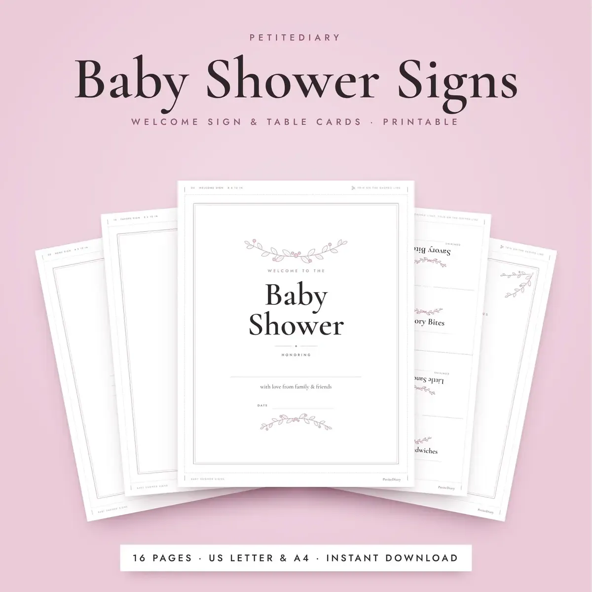 Baby Shower Signs