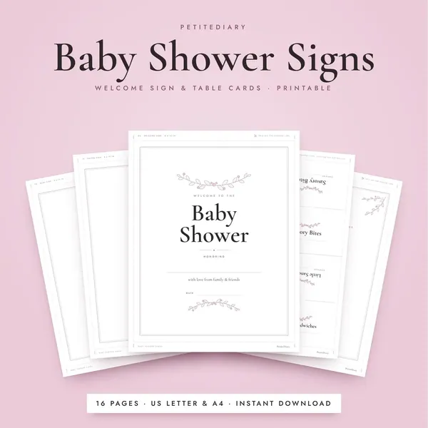 Baby Shower Signs