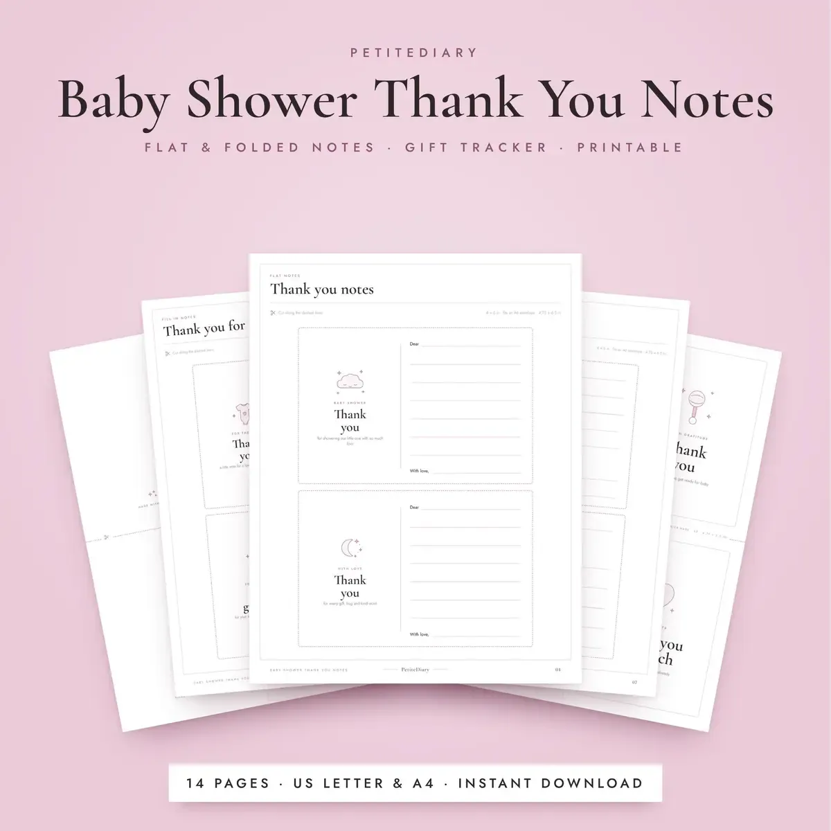 Baby Shower Thank You Cards