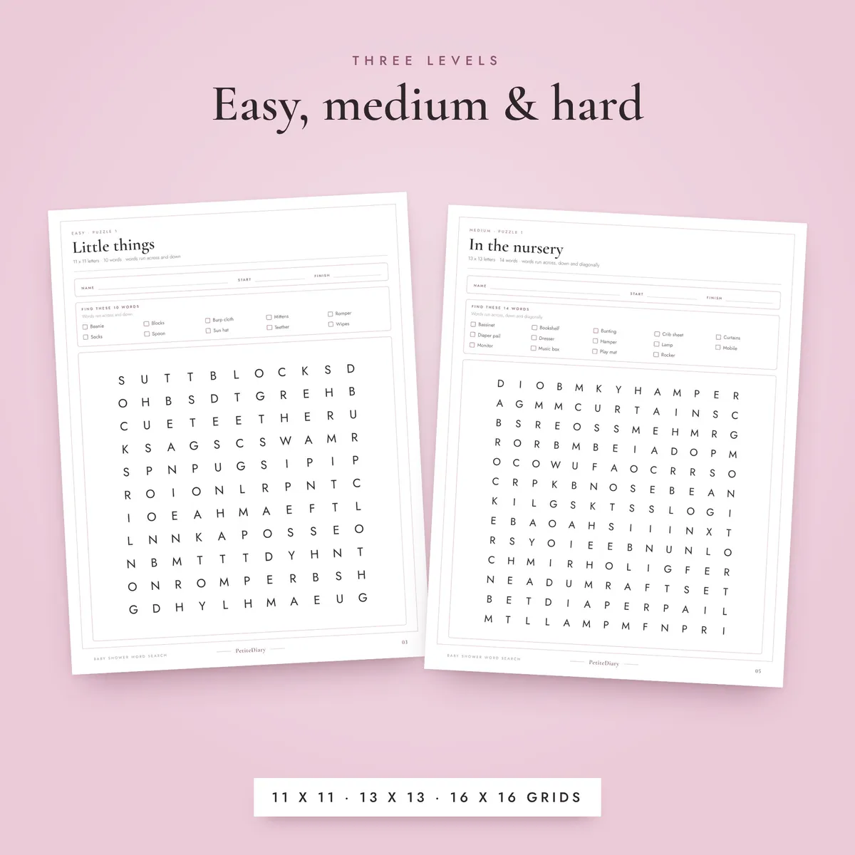 Baby Shower Word Search, image 4