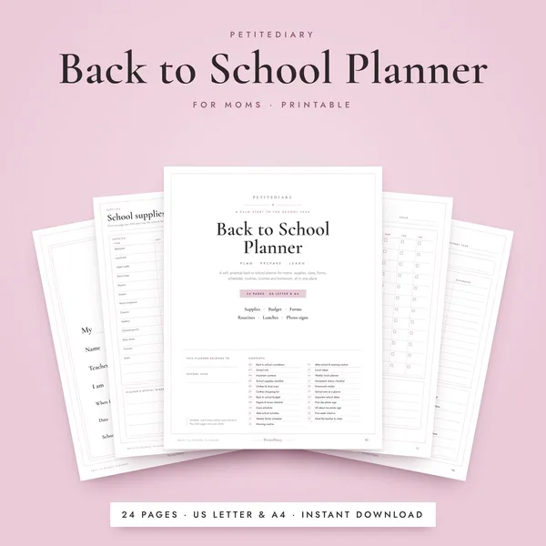 Back to School Planner for Moms