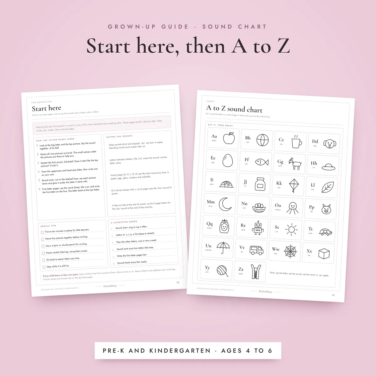 Beginning Sounds Worksheets, image 4