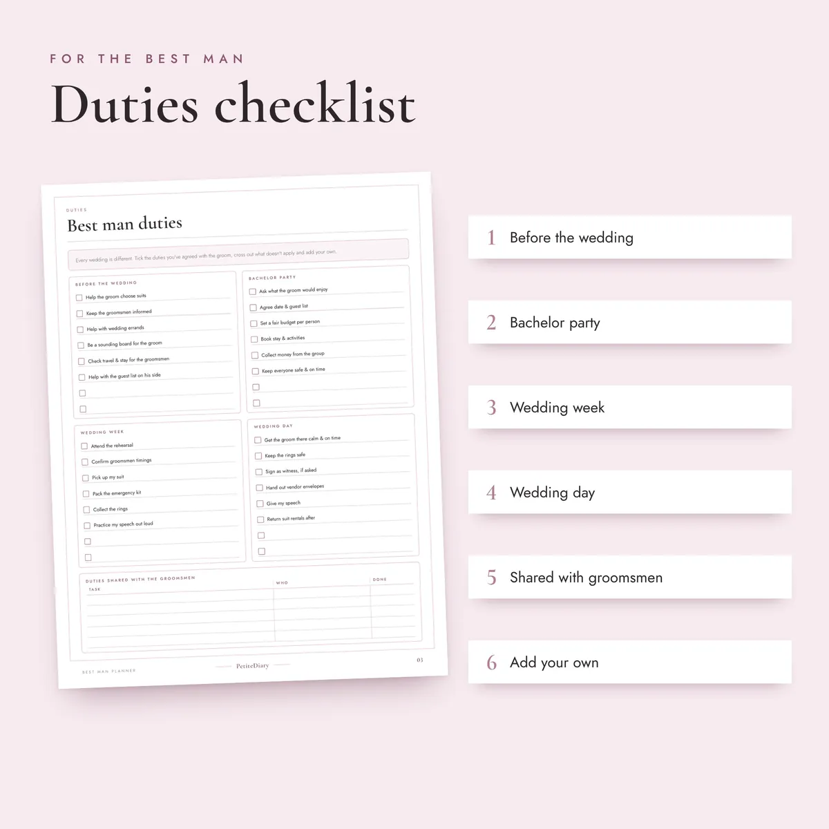 Best Man Planner, image 3
