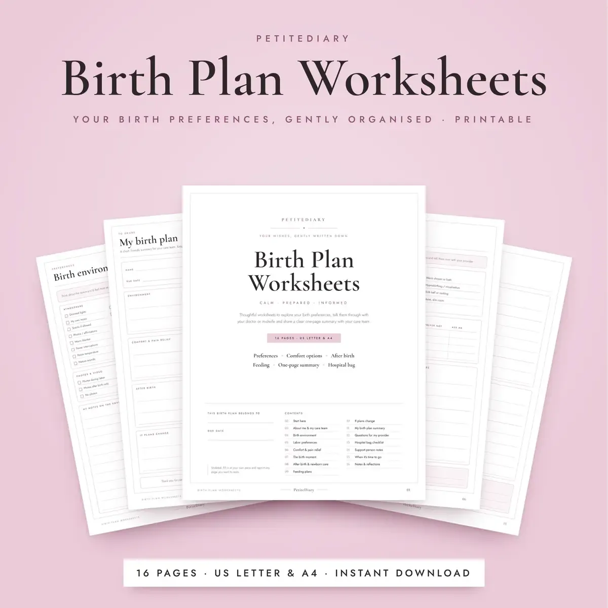 Birth Plan Template