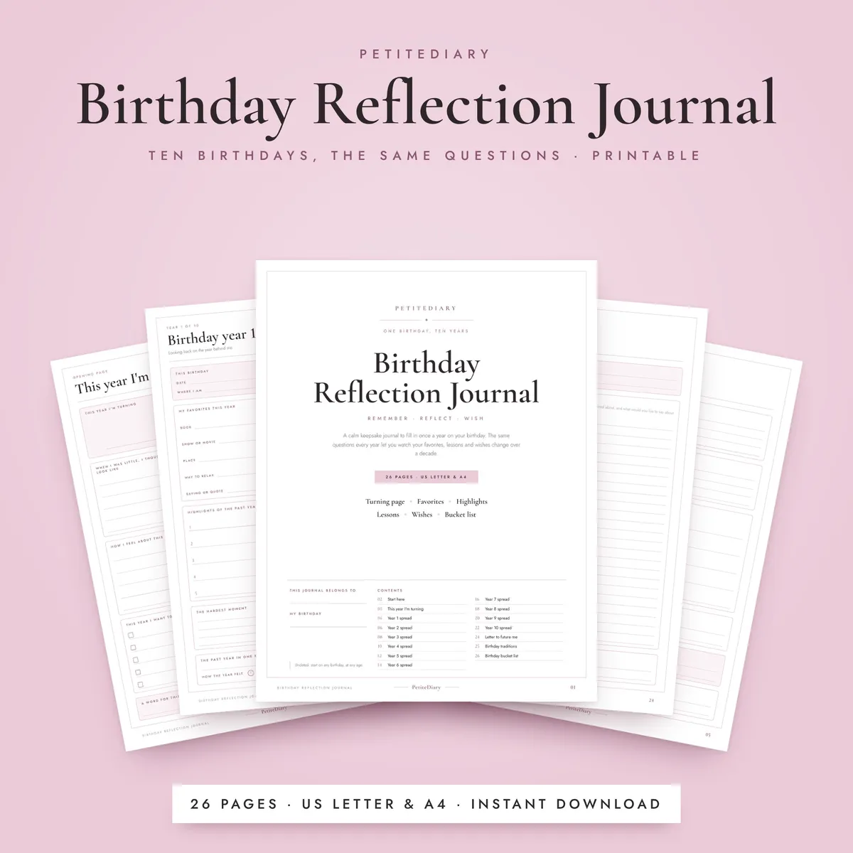 Birthday Journal