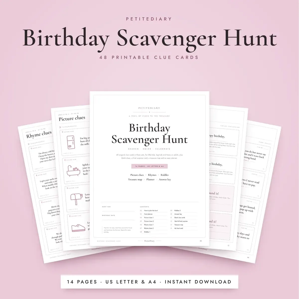 Birthday Scavenger Hunt for Kids